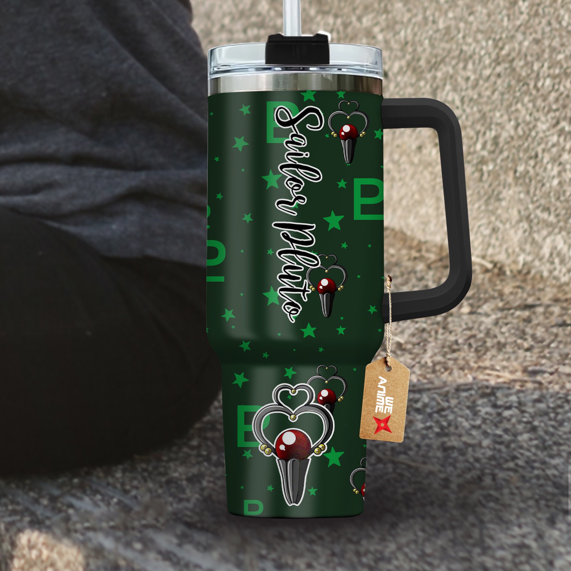 Sailor Pluto Sailor Moon Anime Custom Stanley Cup 40 oz 30 oz Tumbler With Handle