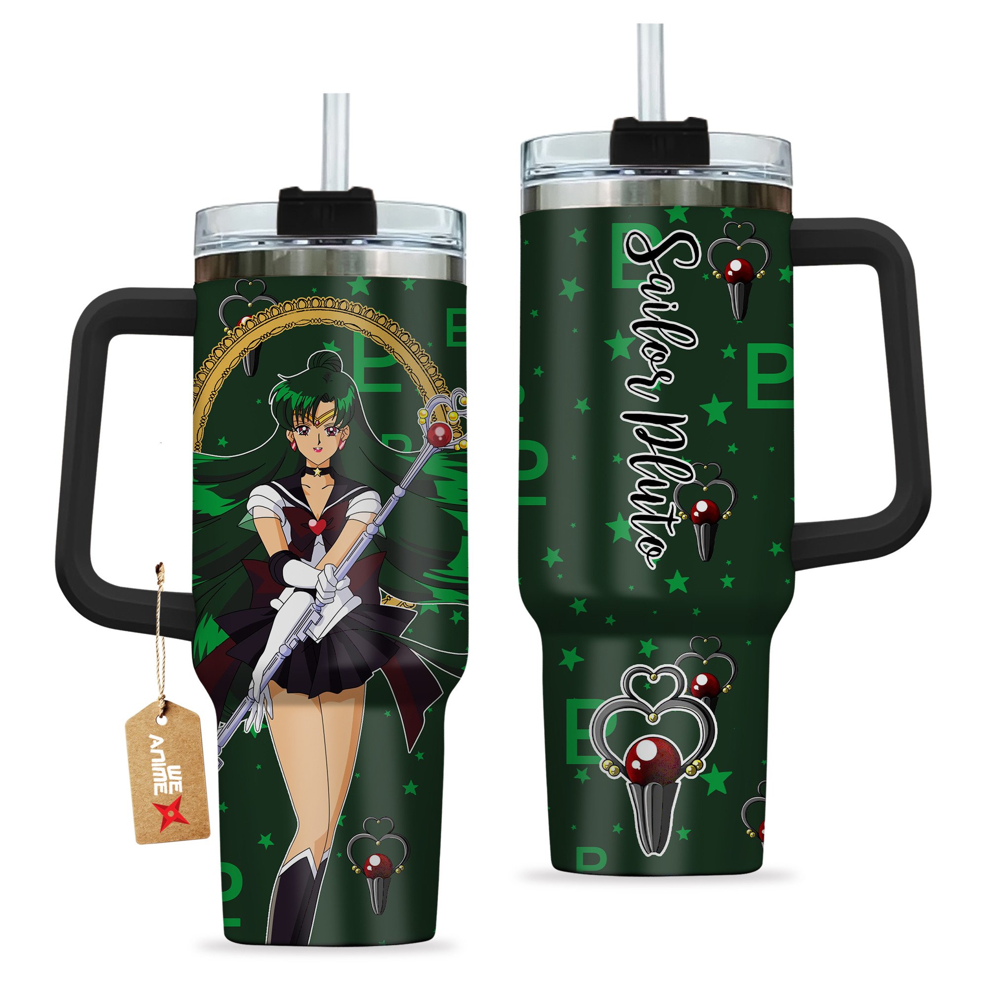 Sailor Pluto Sailor Moon Anime Custom Stanley Cup 40 oz 30 oz Tumbler With Handle