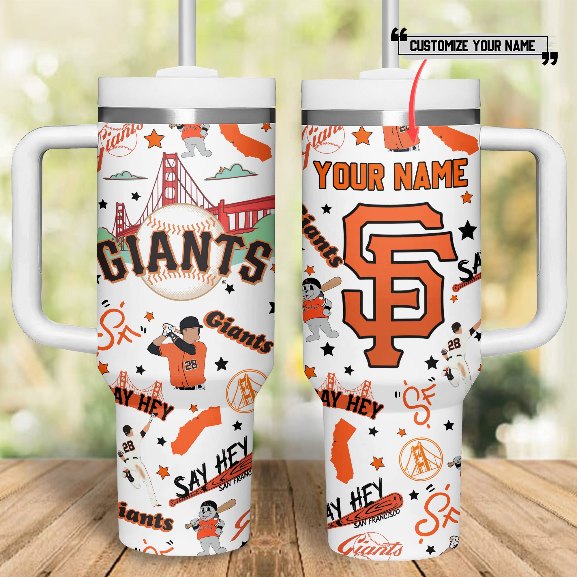 San Francisco Giants MLB Custom Stanley Cup 40 oz 30 oz Tumbler With Handle