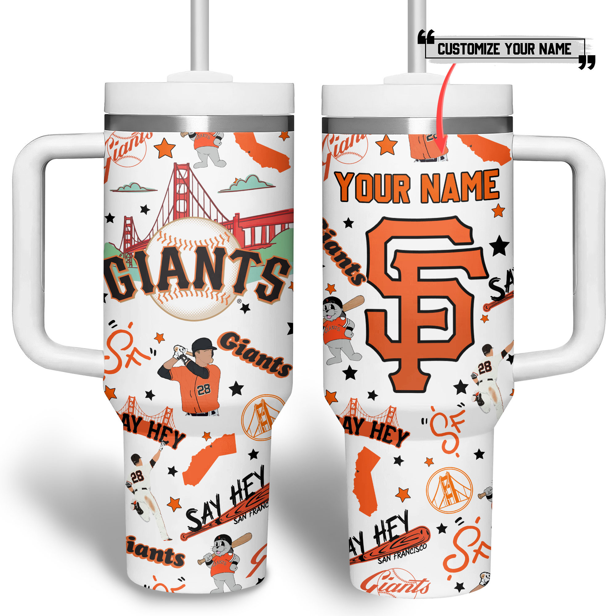 San Francisco Giants MLB Custom Stanley Cup 40 oz 30 oz Tumbler With Handle
