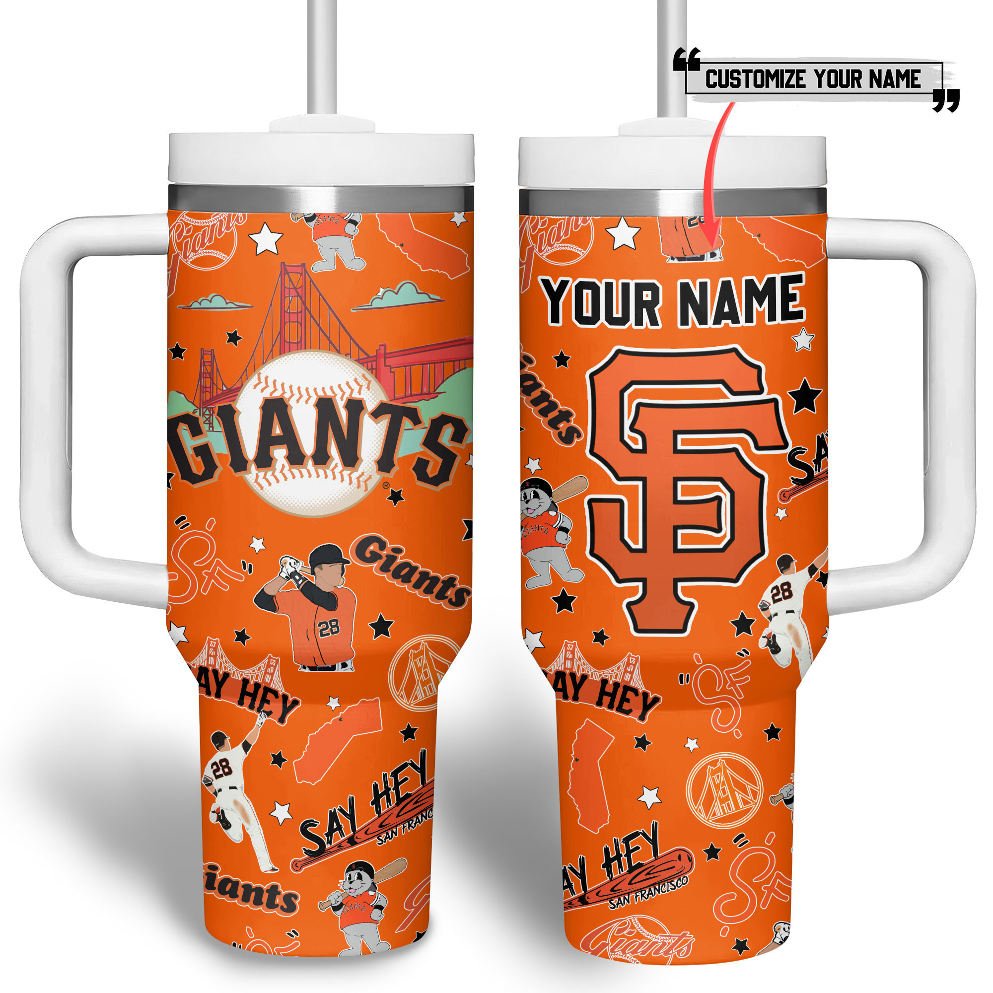 San Francisco Giants MLB Custom Stanley Cup 40 oz 30 oz Tumbler With Handle