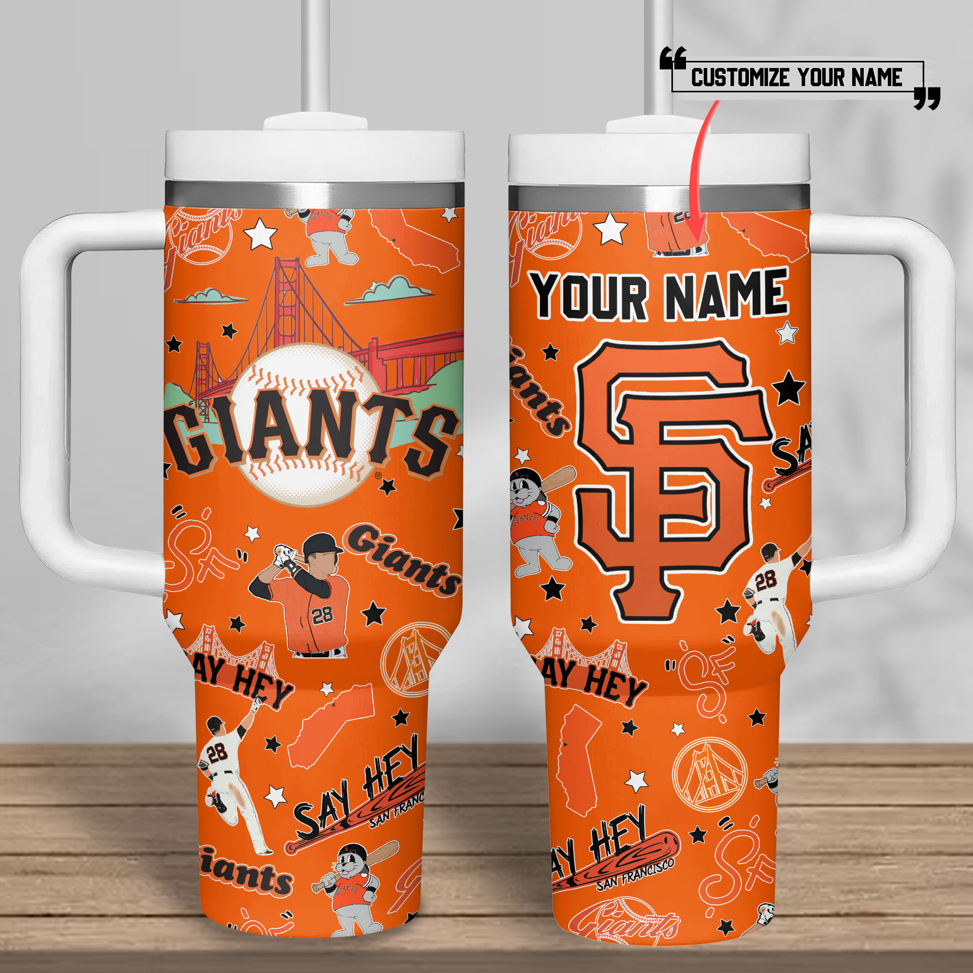 San Francisco Giants MLB Custom Stanley Cup 40 oz 30 oz Tumbler With Handle