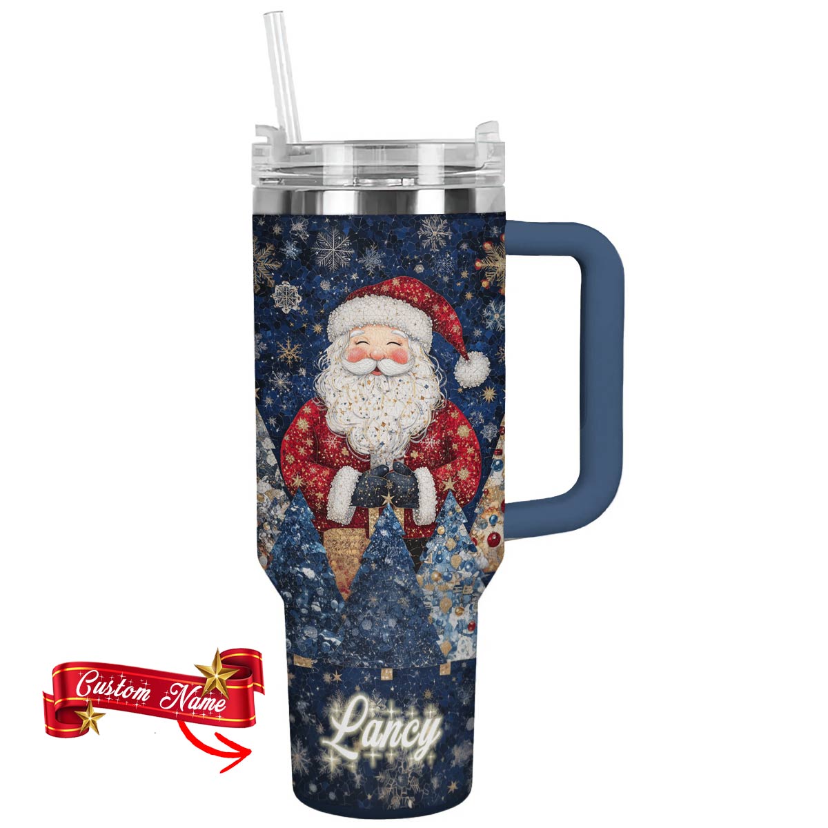 Santa Dream Christmas Custom Stanley Cup 40 oz 30 oz Tumbler With Handle