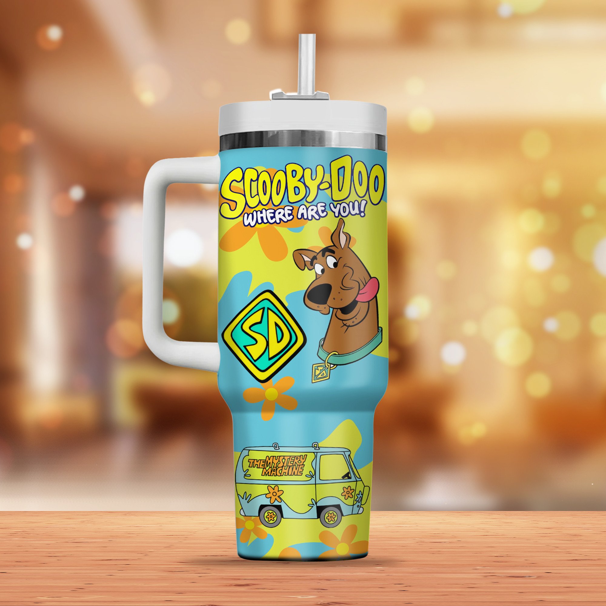 Scooby-Doo Cartoon Custom Stanley Cup 40 oz 30 oz Tumbler With Handle