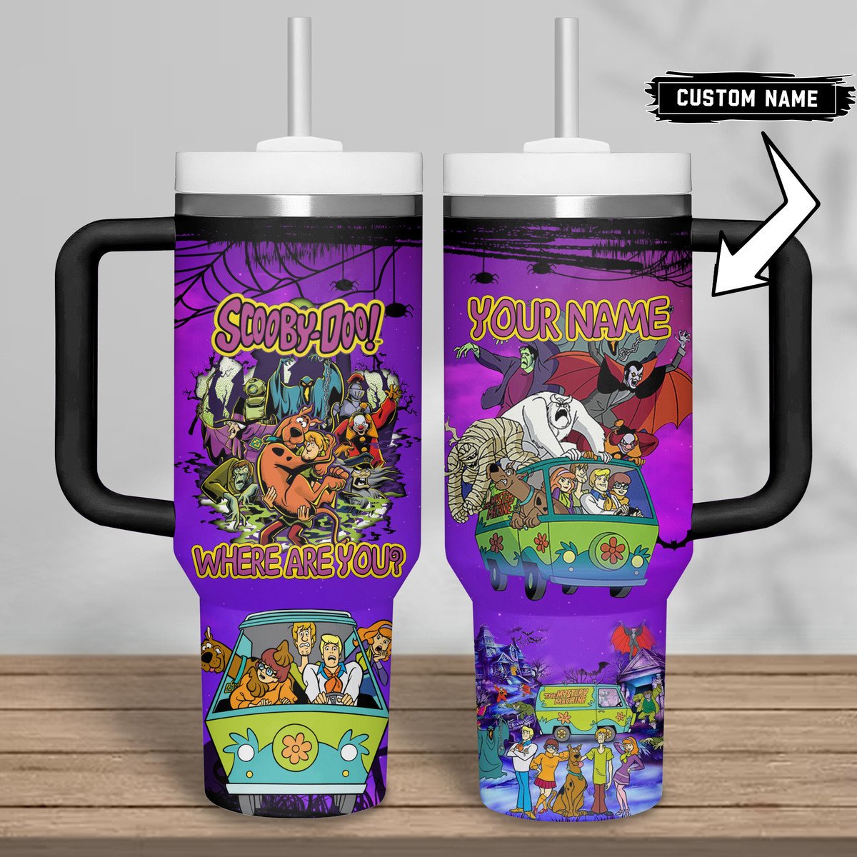 Scooby-Doo Cartoon Custom Stanley Cup 40 oz 30 oz Tumbler With Handle