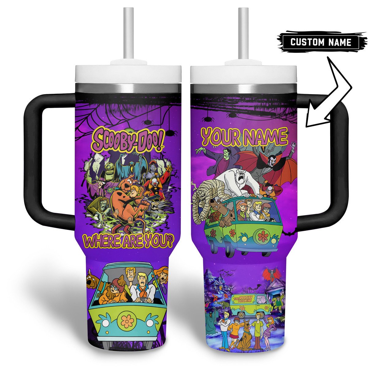 Scooby-Doo Cartoon Custom Stanley Cup 40 oz 30 oz Tumbler With Handle