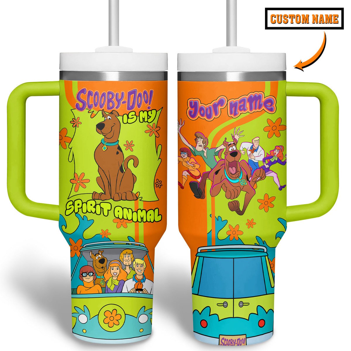 Scooby-Doo Cartoon Custom Stanley Cup 40 oz 30 oz Tumbler With Handle