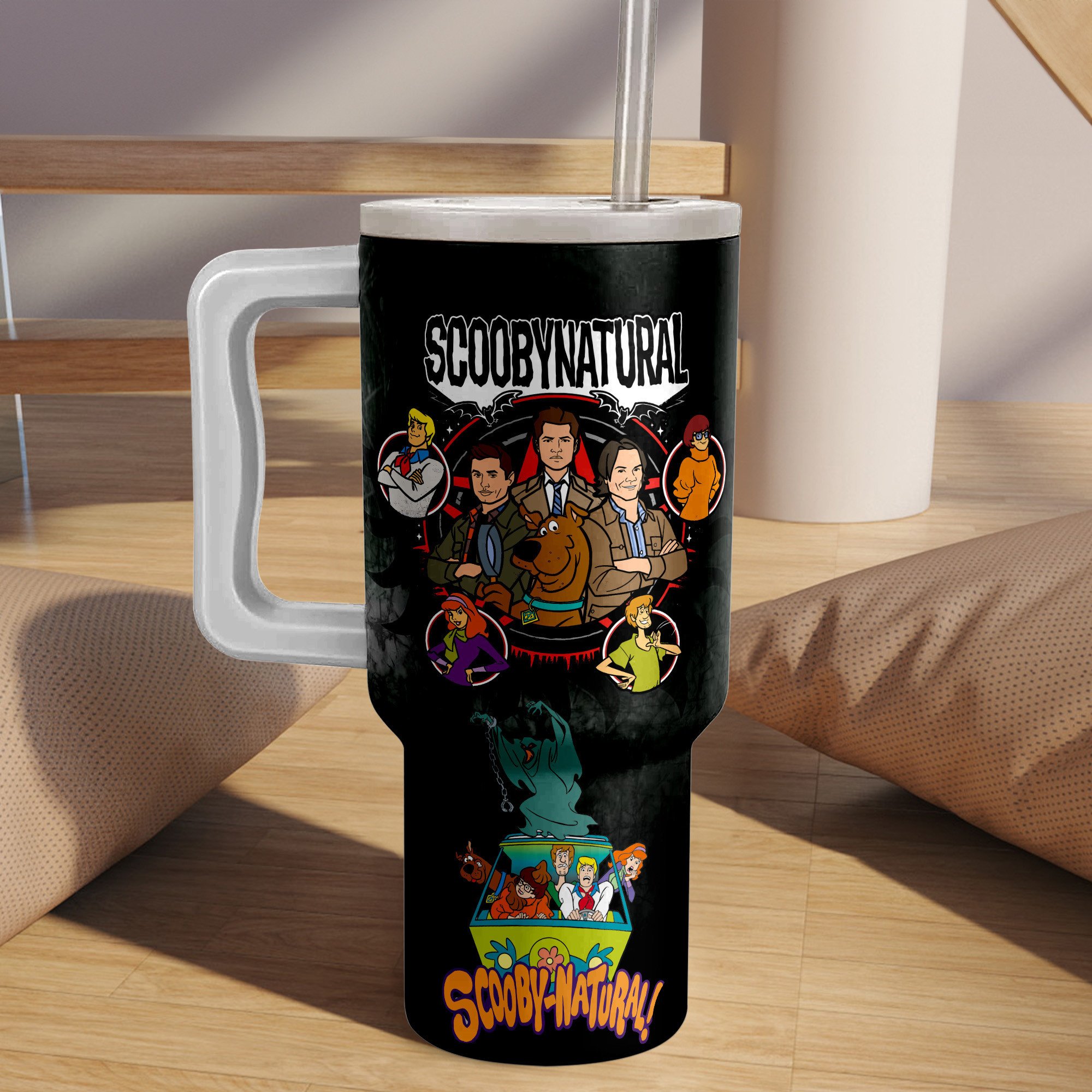 Scooby-Doo Cartoon Custom Stanley Cup 40 oz 30 oz Tumbler With Handle