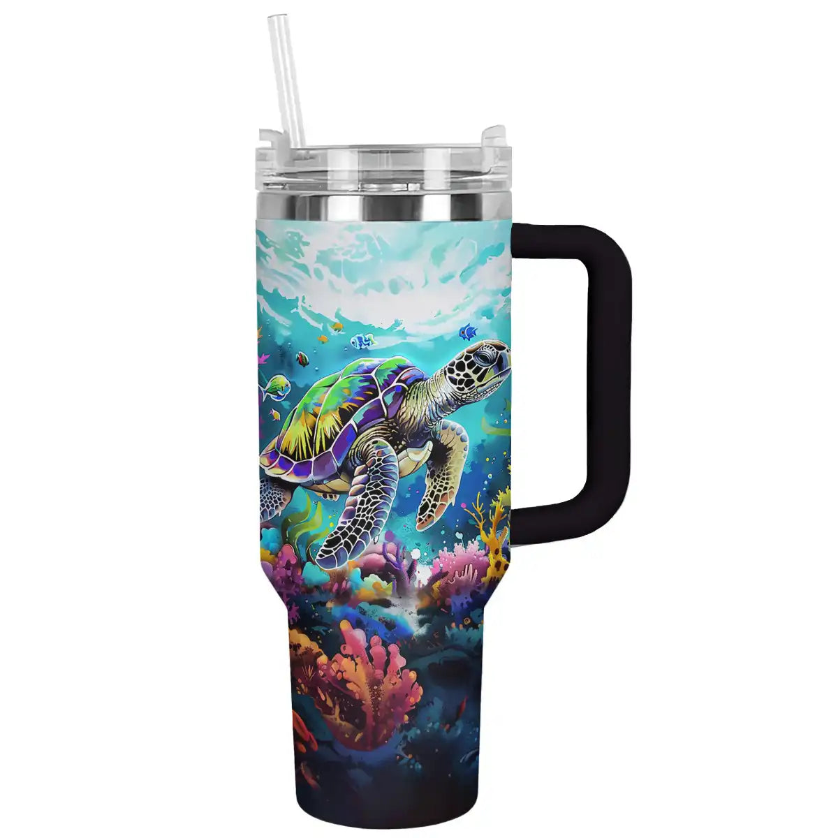 Sea Turtle Custom Stanley Cup 40 oz 30 oz Tumbler With Handle