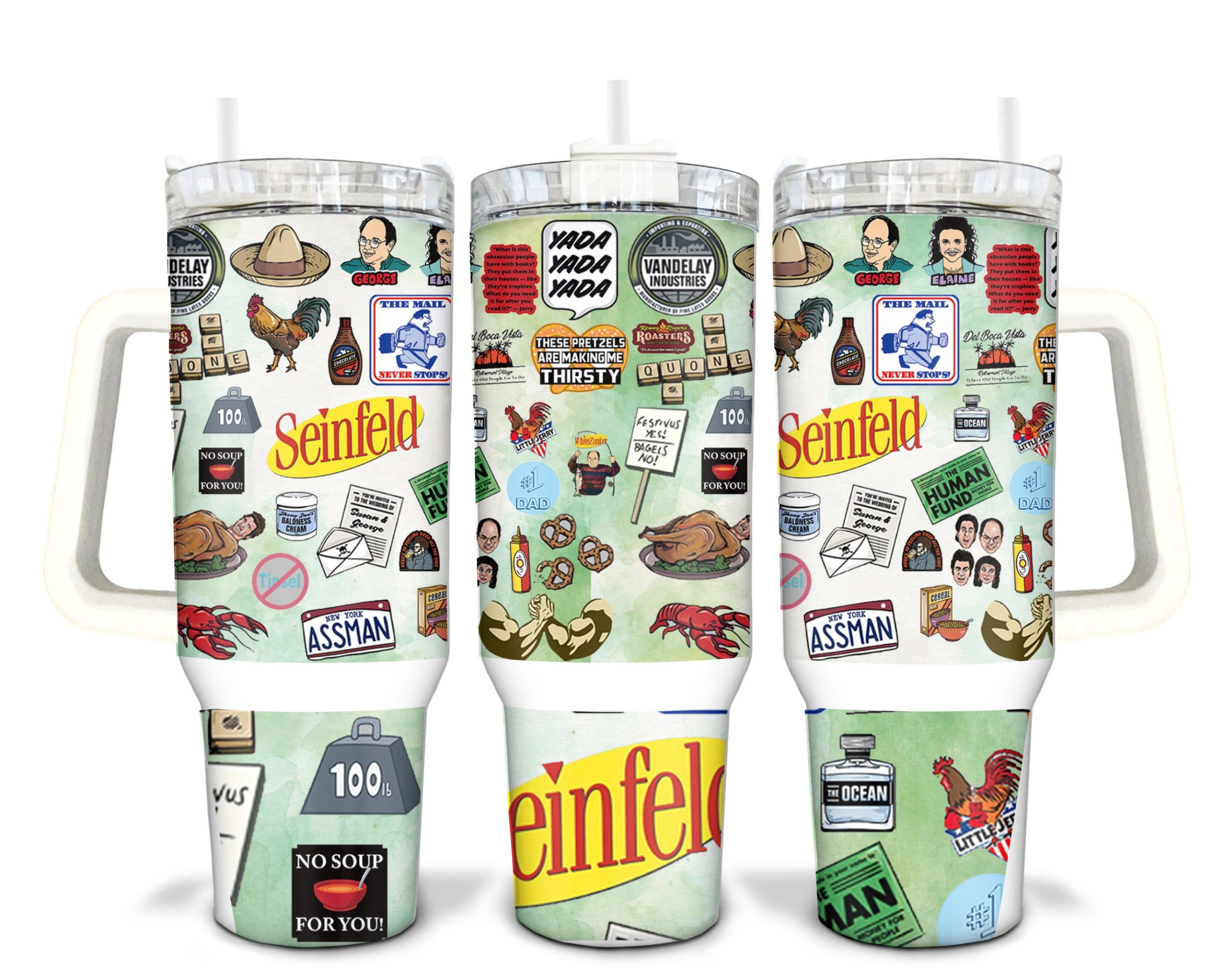 Seinfeld TV Series Custom Stanley Cup 40 oz 30 oz Tumbler With Handle