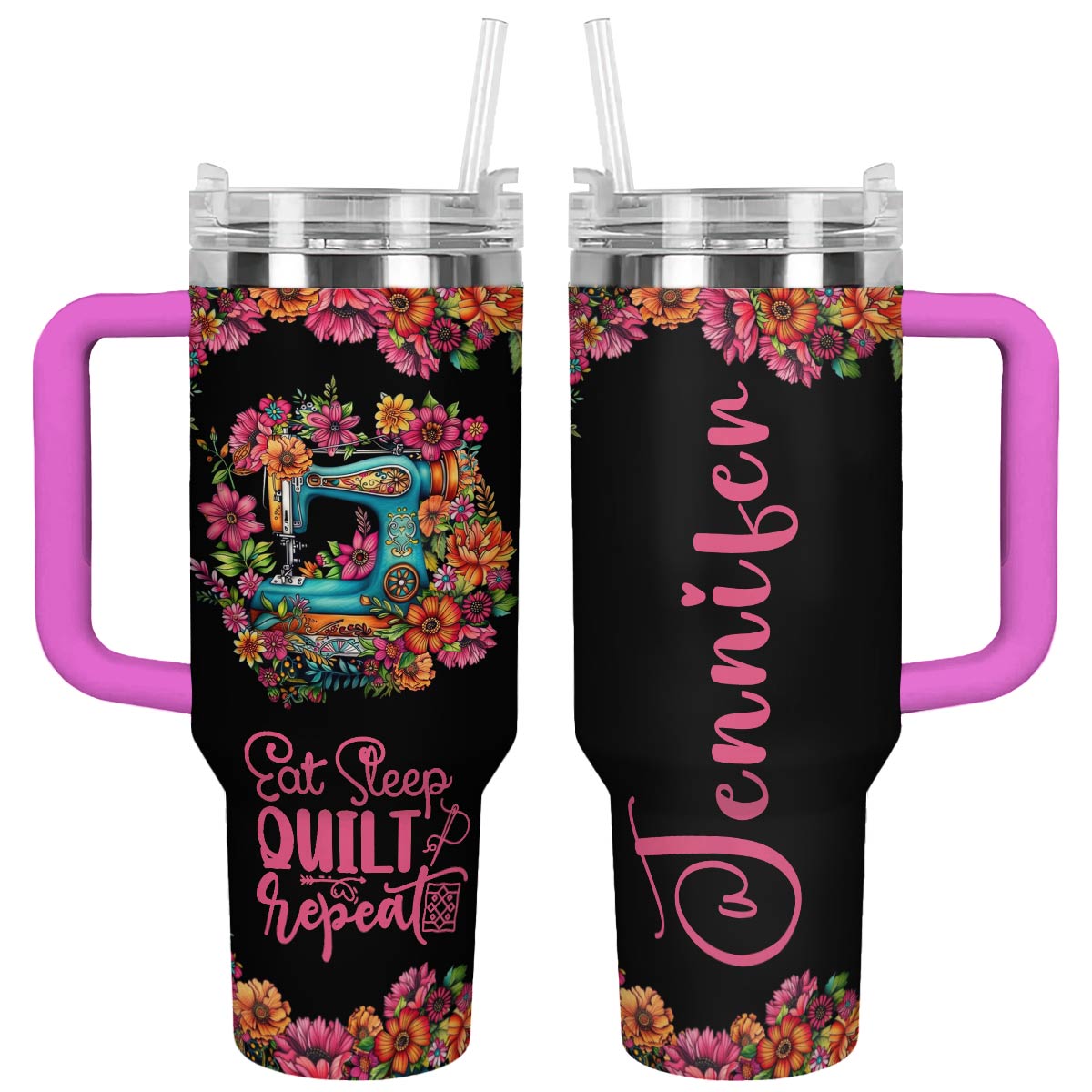 Sewing Machines Custom Stanley Cup 40 oz 30 oz Tumbler With Handle