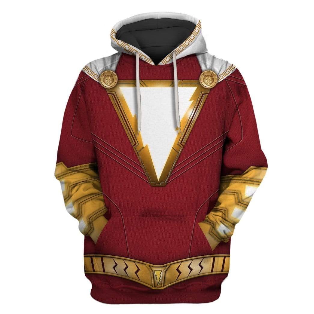 Shazam Costume Hoodie Sweatshirt T-Shirt Sweatpants Tracksuit - Stormmerch Exclusive