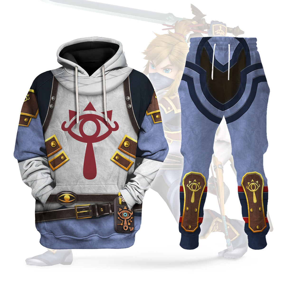Sheikah Stealth Attire Unisex Hoodie Sweatshirt T-shirt Sweatpants Cosplay - Stormmerch Exclusive