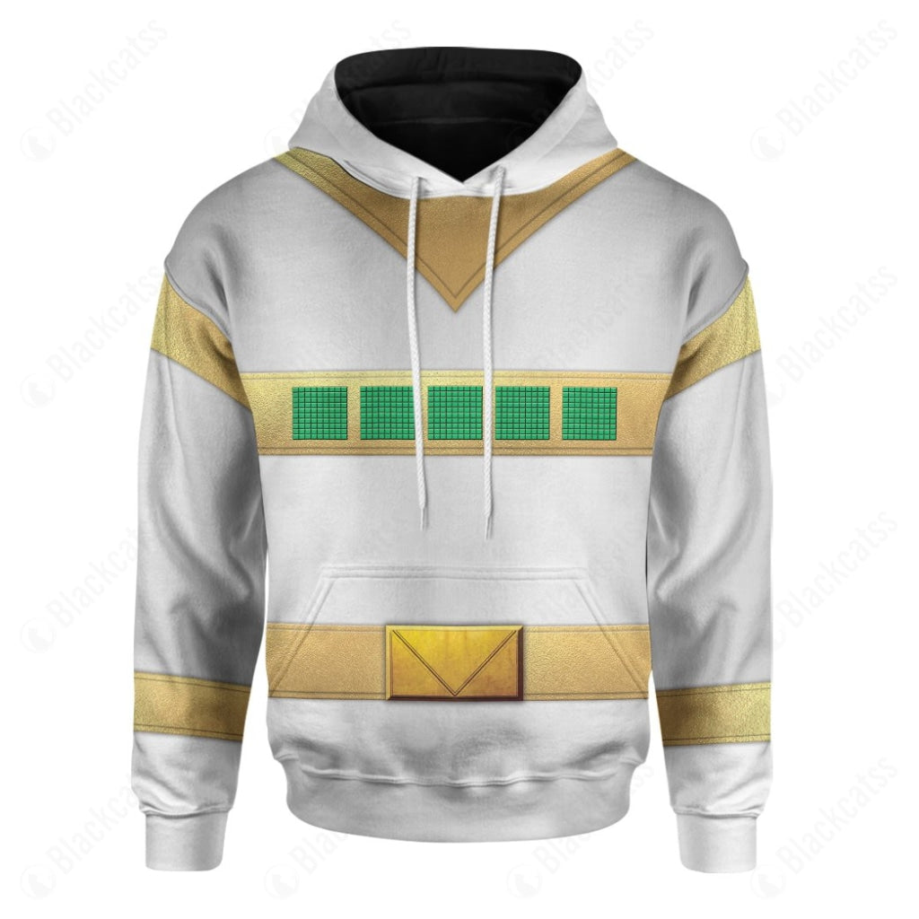 Silver Power Rangers In Space Costume Hoodie Sweatshirt T-Shirt Sweatpants Tracksuit - Stormmerch Exclusive