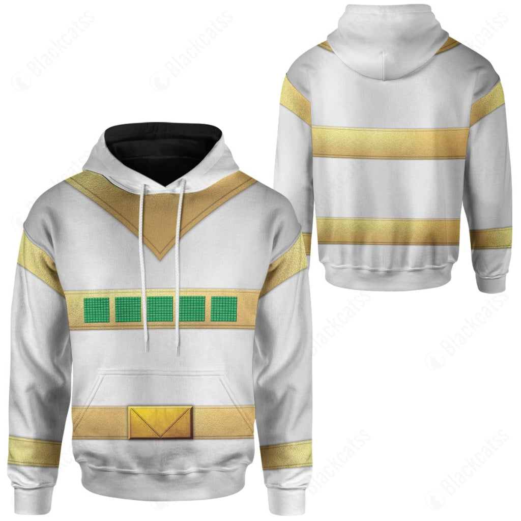 Silver Power Rangers In Space Costume Hoodie Sweatshirt T-Shirt Sweatpants Tracksuit - Stormmerch Exclusive