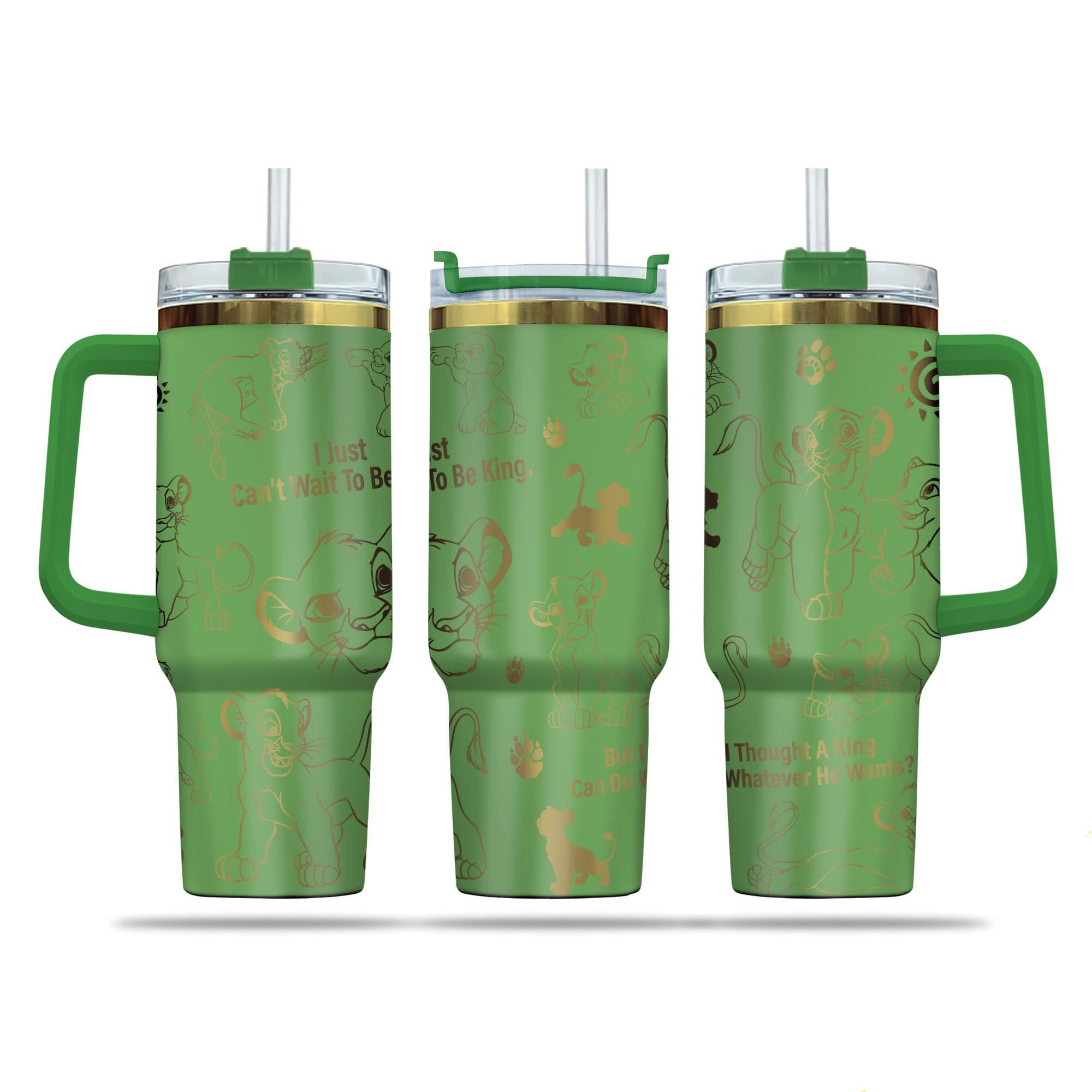 Simba Cartoon Custom Stanley Cup 40 oz 30 oz Tumbler With Handle