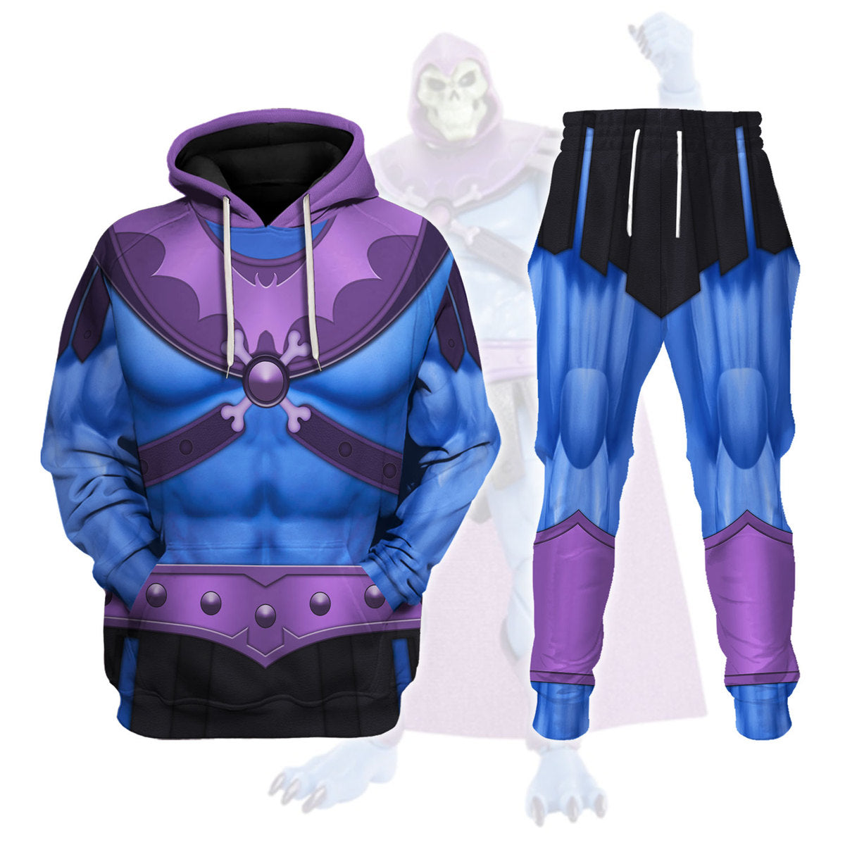 Skeletor Figure Costumes Hoodies Sweatshirt T-shirt Tracksuit - Stormmerch Exclusive