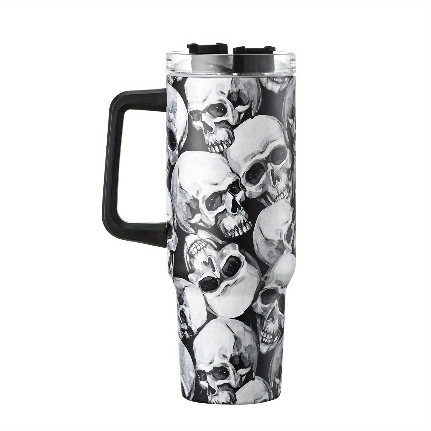 Skull Custom Stanley Cup 40 oz 30 oz Tumbler With Handle