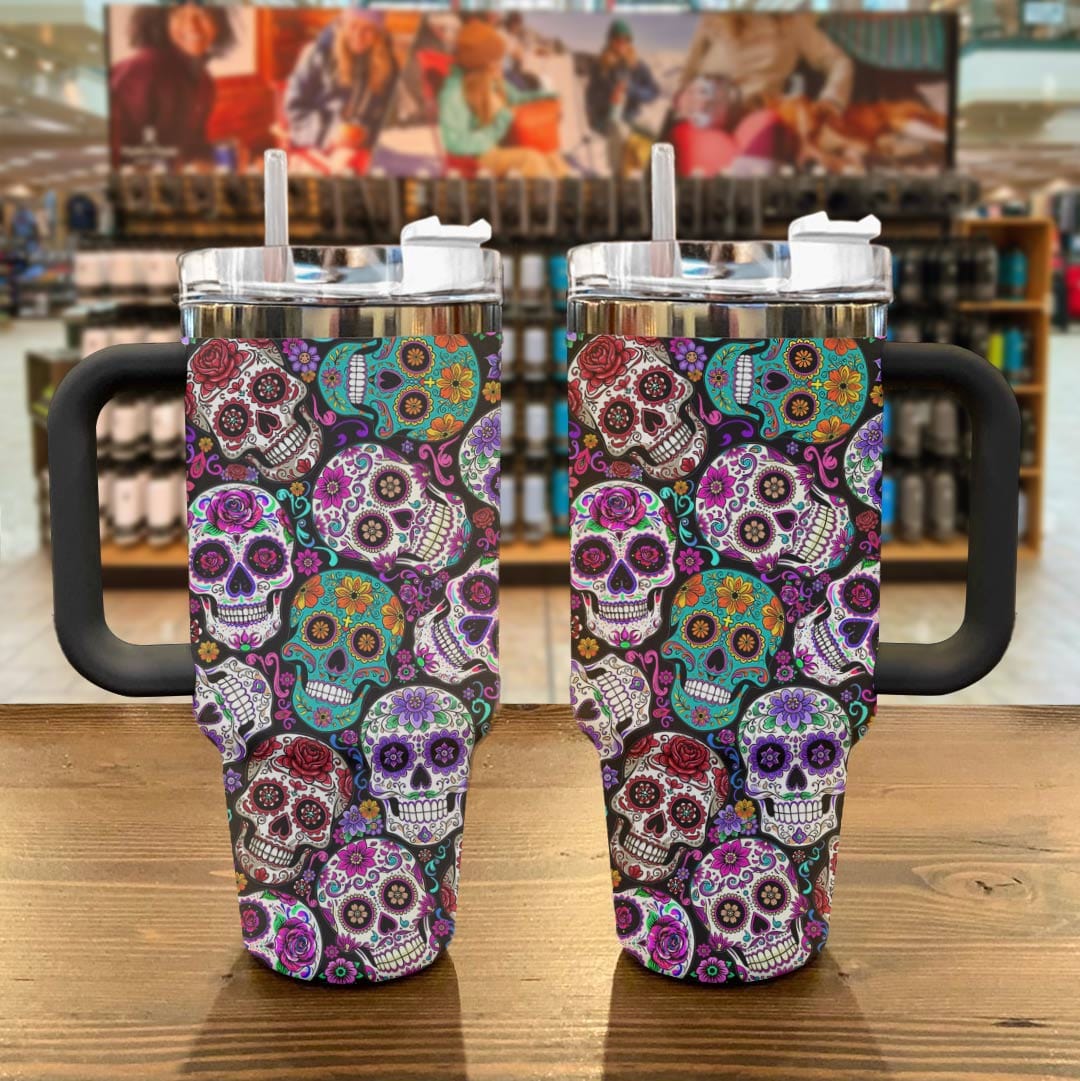 Skull Madala Custom Stanley Cup 40 oz 30 oz Tumbler With Handle