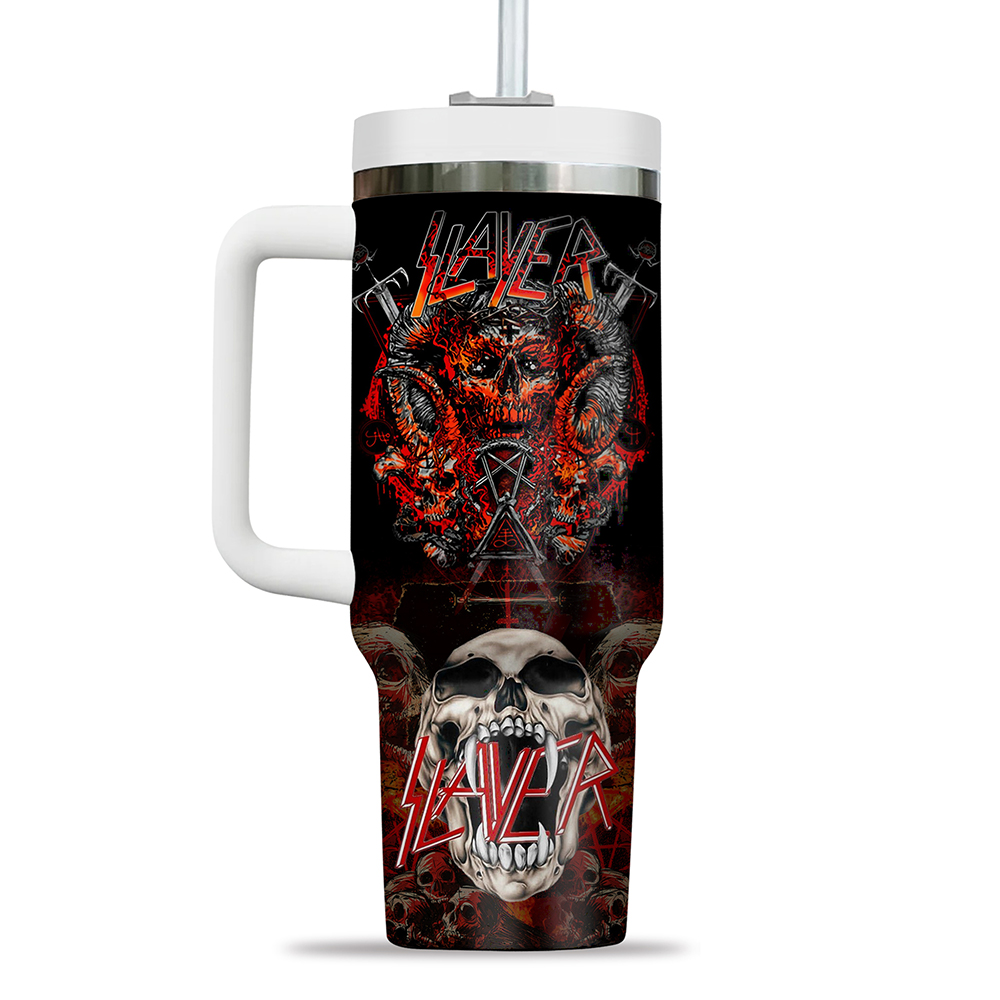 Slayer Music Custom Stanley Cup 40 oz 30 oz Tumbler With Handle