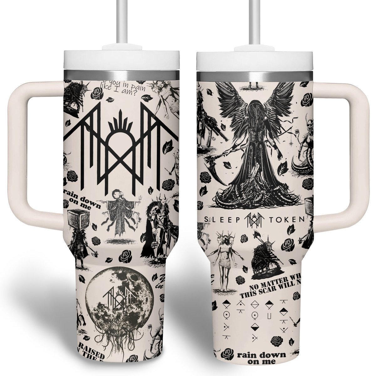 Sleep Token Music Custom Stanley Cup 40 oz 30 oz Tumbler With Handle