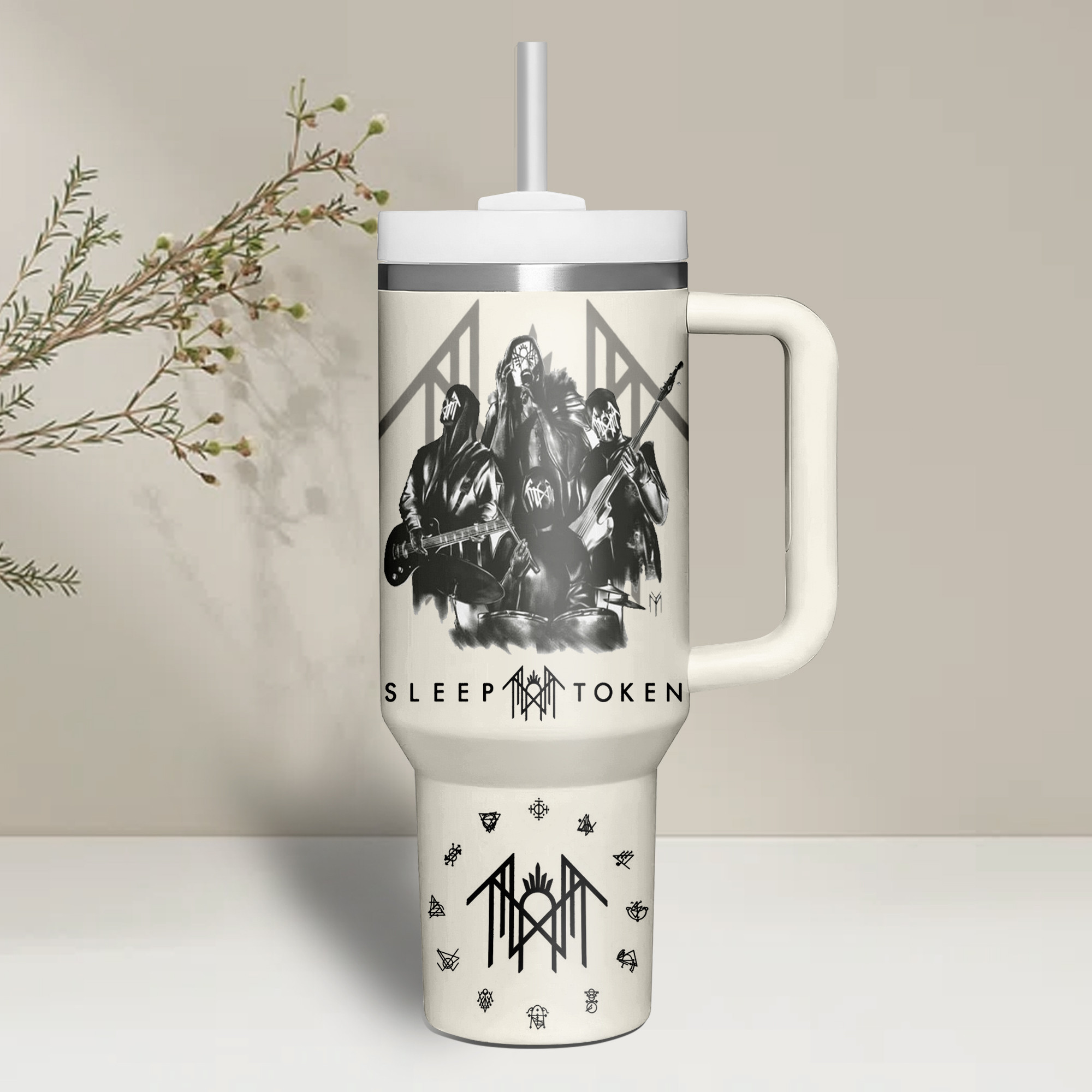 Sleep Token Music Custom Stanley Cup 40 oz 30 oz Tumbler With Handle