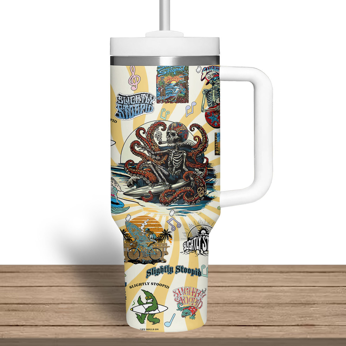 Slightly Stoopid Music Custom Stanley Cup 40 oz 30 oz Tumbler With Handle