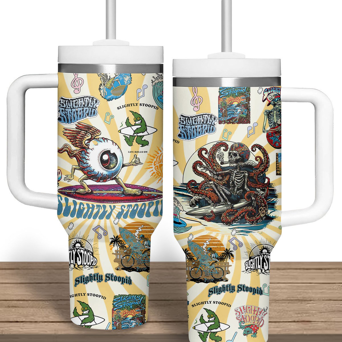 Slightly Stoopid Music Custom Stanley Cup 40 oz 30 oz Tumbler With Handle