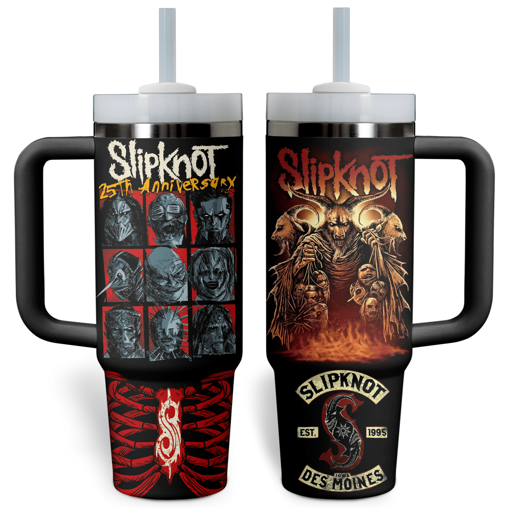 Slipknot Music Custom Stanley Cup 40 oz 30 oz Tumbler With Handle