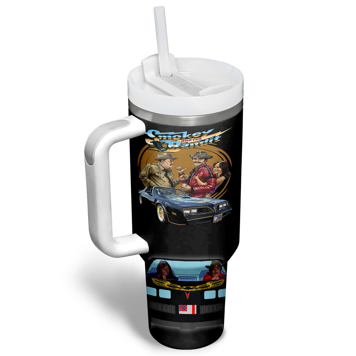 Smokey and the Bandit Movies Custom Stanley Cup 40 oz 30 oz Tumbler With Handle