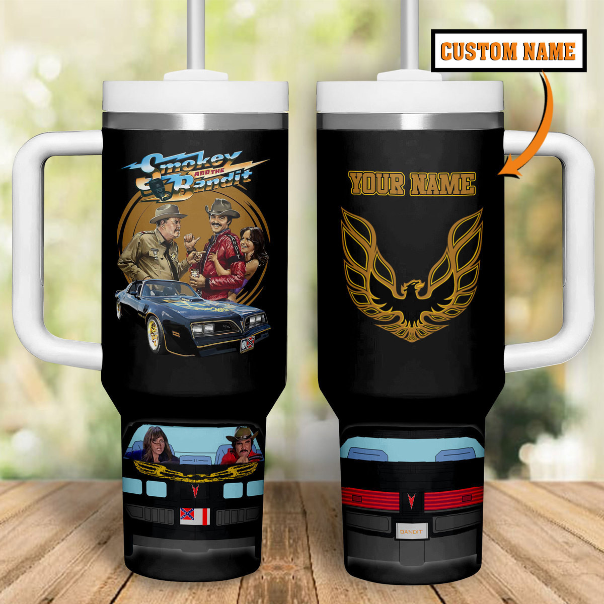Smokey and the Bandit Movies Custom Stanley Cup 40 oz 30 oz Tumbler With Handle