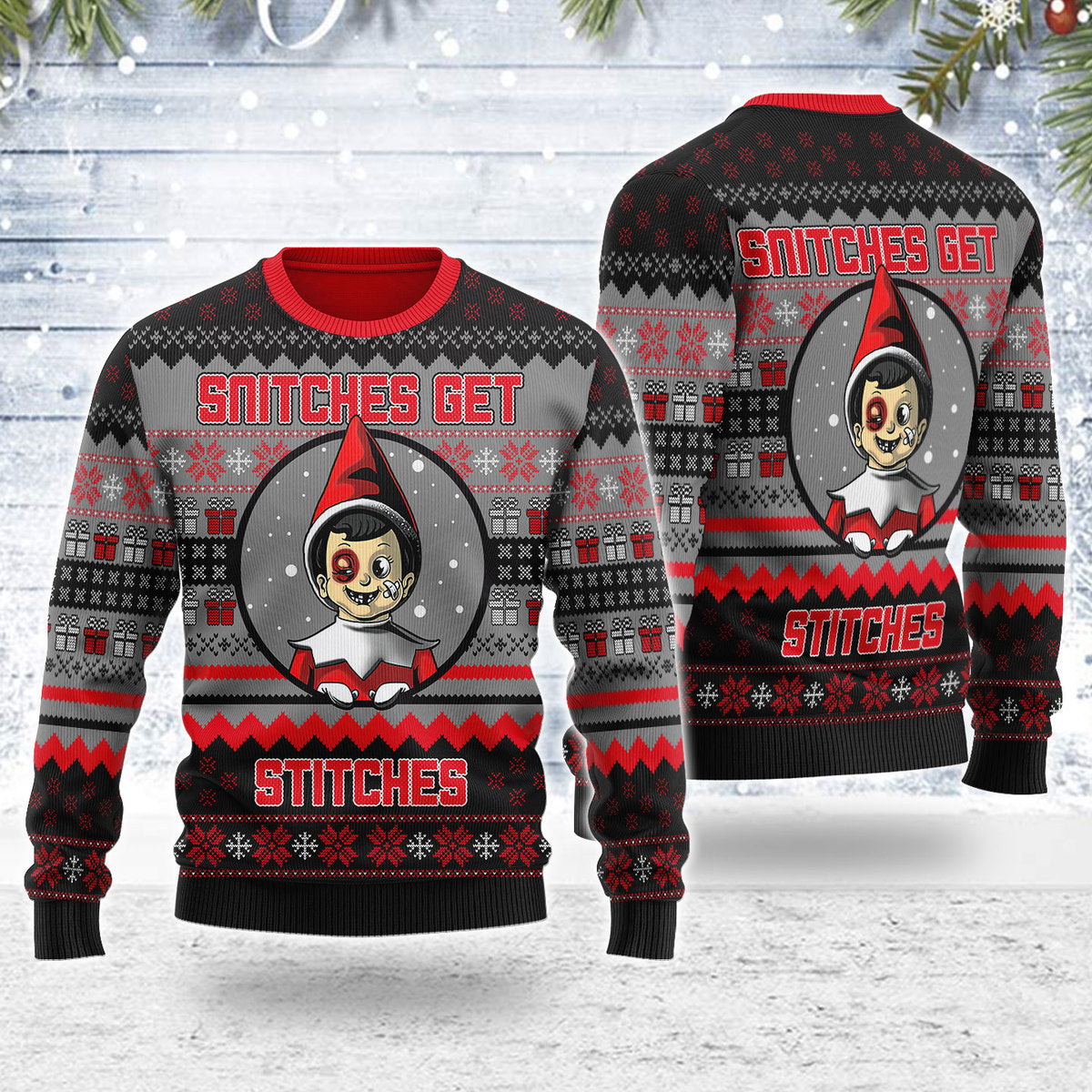 SNITCHES GET STITCHES Christmas Sweater - Stormmerch Exclusive