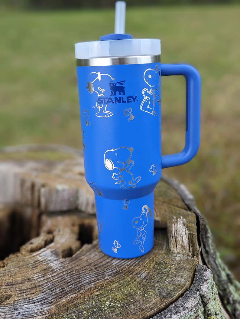 Snoopy Cartoon Custom Stanley Cup 40 oz 30 oz Tumbler With Handle