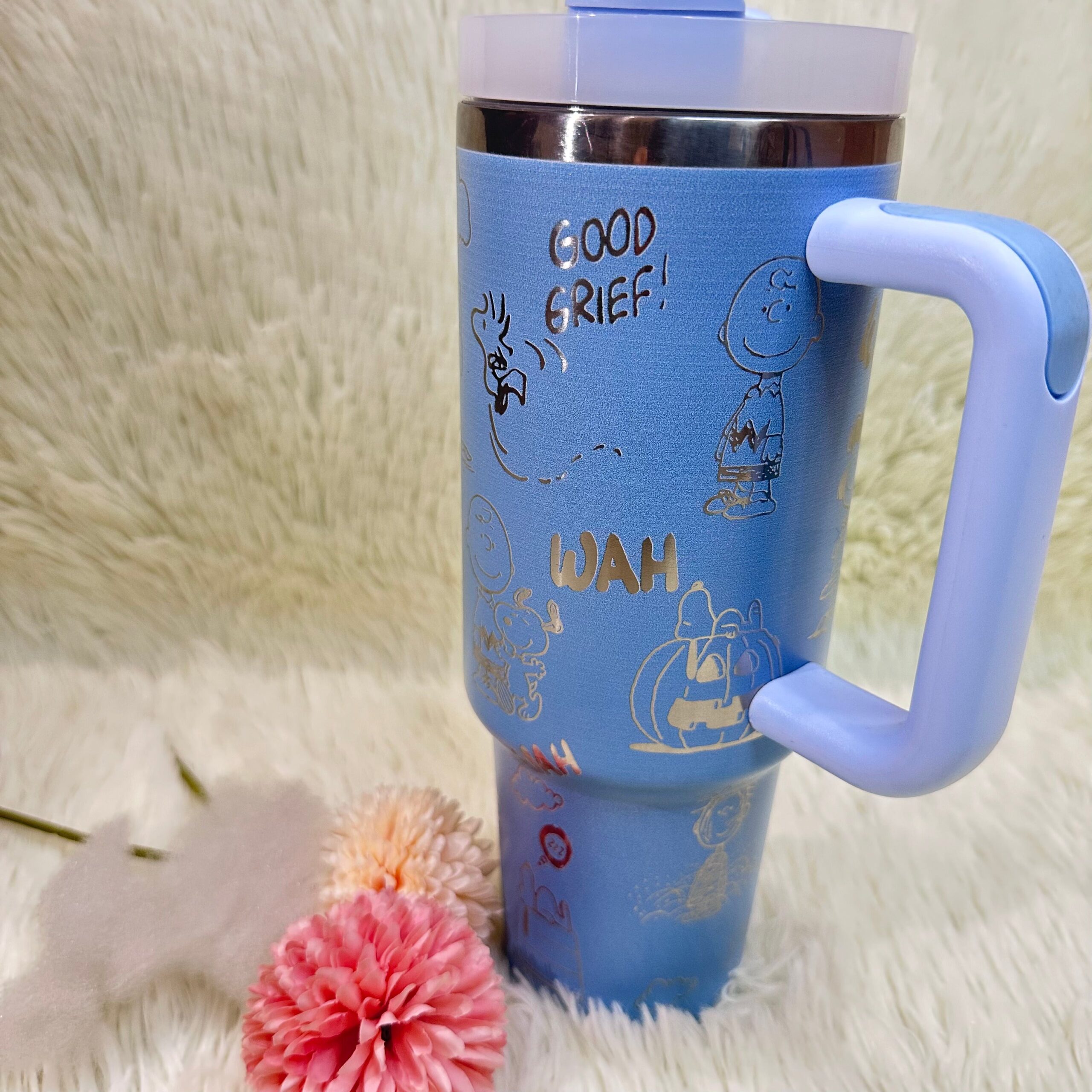 Snoopy Cartoon Custom Stanley Cup 40 oz 30 oz Tumbler With Handle