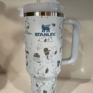 Snoopy Cartoon Custom Stanley Cup 40 oz 30 oz Tumbler With Handle
