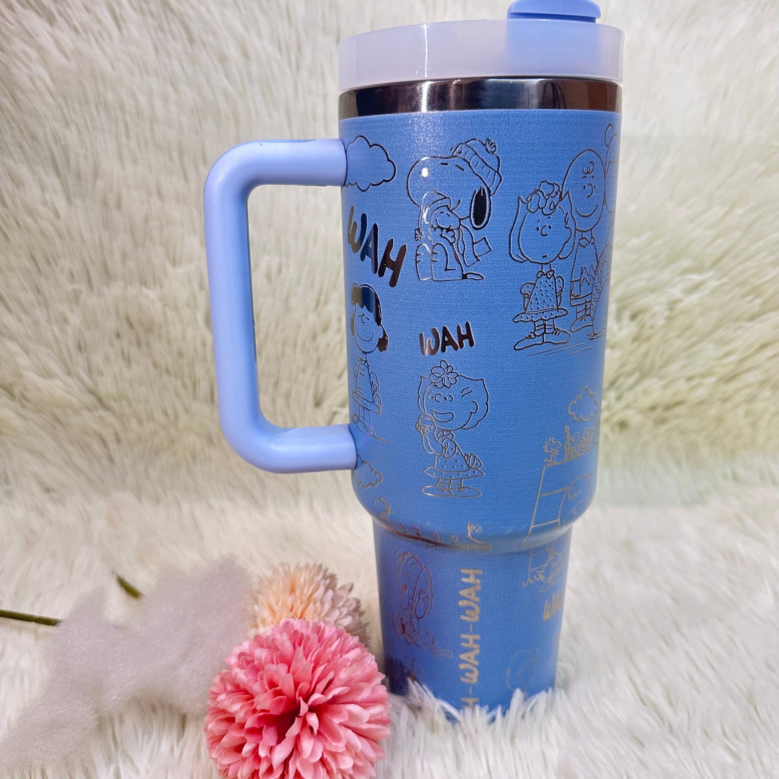 Snoopy Cartoon Custom Stanley Cup 40 oz 30 oz Tumbler With Handle