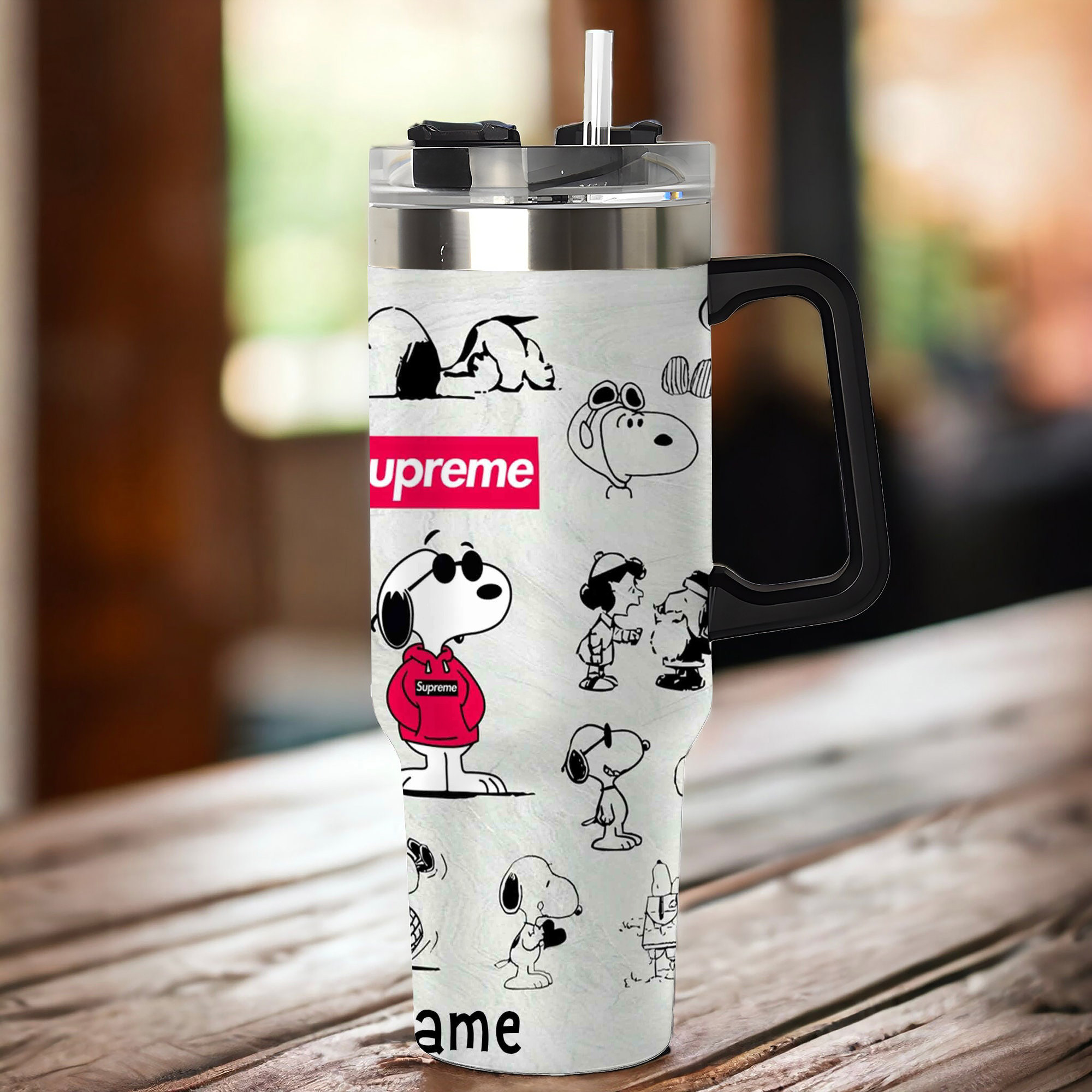 Snoopy Peanuts Snoopy Cartoon Custom Stanley Cup 40 oz 30 oz Tumbler With Handle