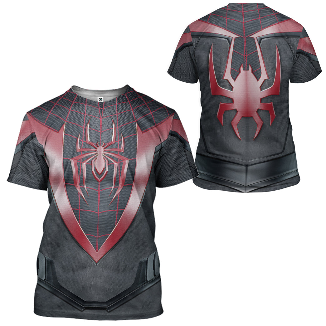 Spiderman Miles Morales Costume Hoodie Sweatshirt T-Shirt Sweatpants Tracksuit - Stormmerch Exclusive