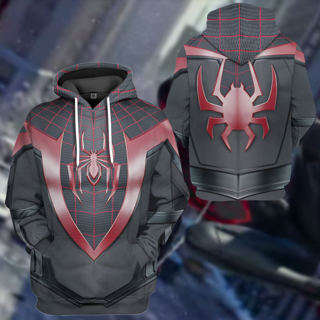Spiderman Miles Morales Costume Hoodie Sweatshirt T-Shirt Sweatpants Tracksuit - Stormmerch Exclusive