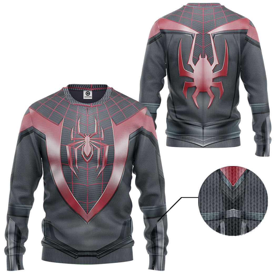 Spiderman Miles Morales Costume Hoodie Sweatshirt T-Shirt Sweatpants Tracksuit - Stormmerch Exclusive