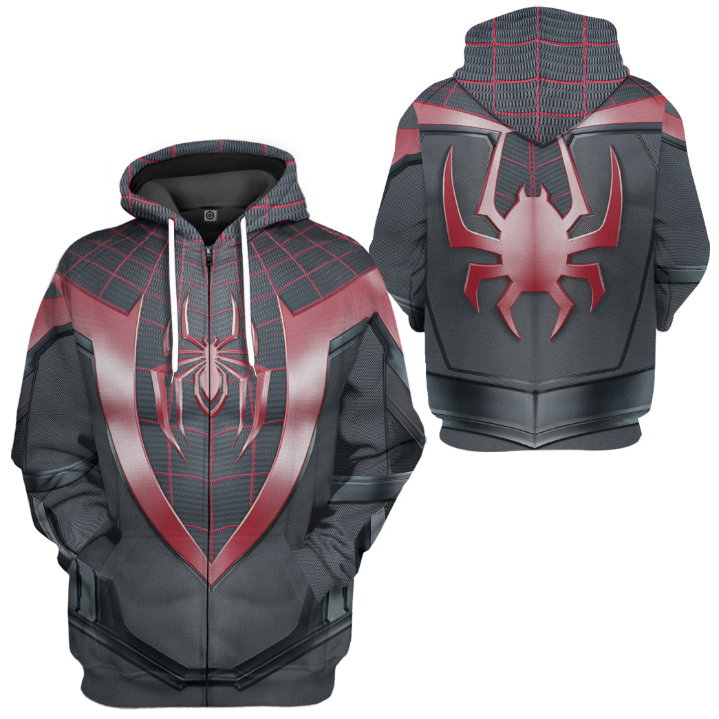 Spiderman Miles Morales Costume Hoodie Sweatshirt T-Shirt Sweatpants Tracksuit - Stormmerch Exclusive