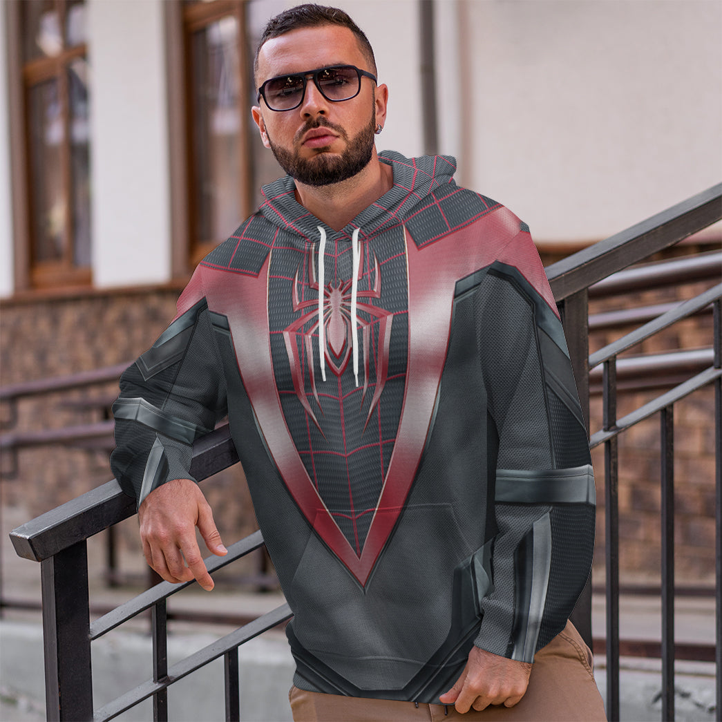 Spiderman Miles Morales Costume Hoodie Sweatshirt T-Shirt Sweatpants Tracksuit - Stormmerch Exclusive