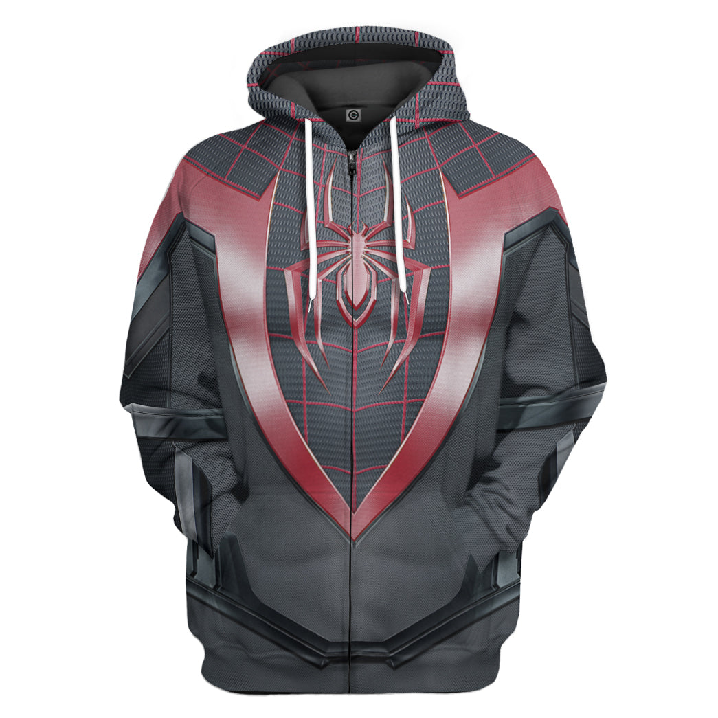 Spiderman Miles Morales Costume Hoodie Sweatshirt T-Shirt Sweatpants Tracksuit - Stormmerch Exclusive