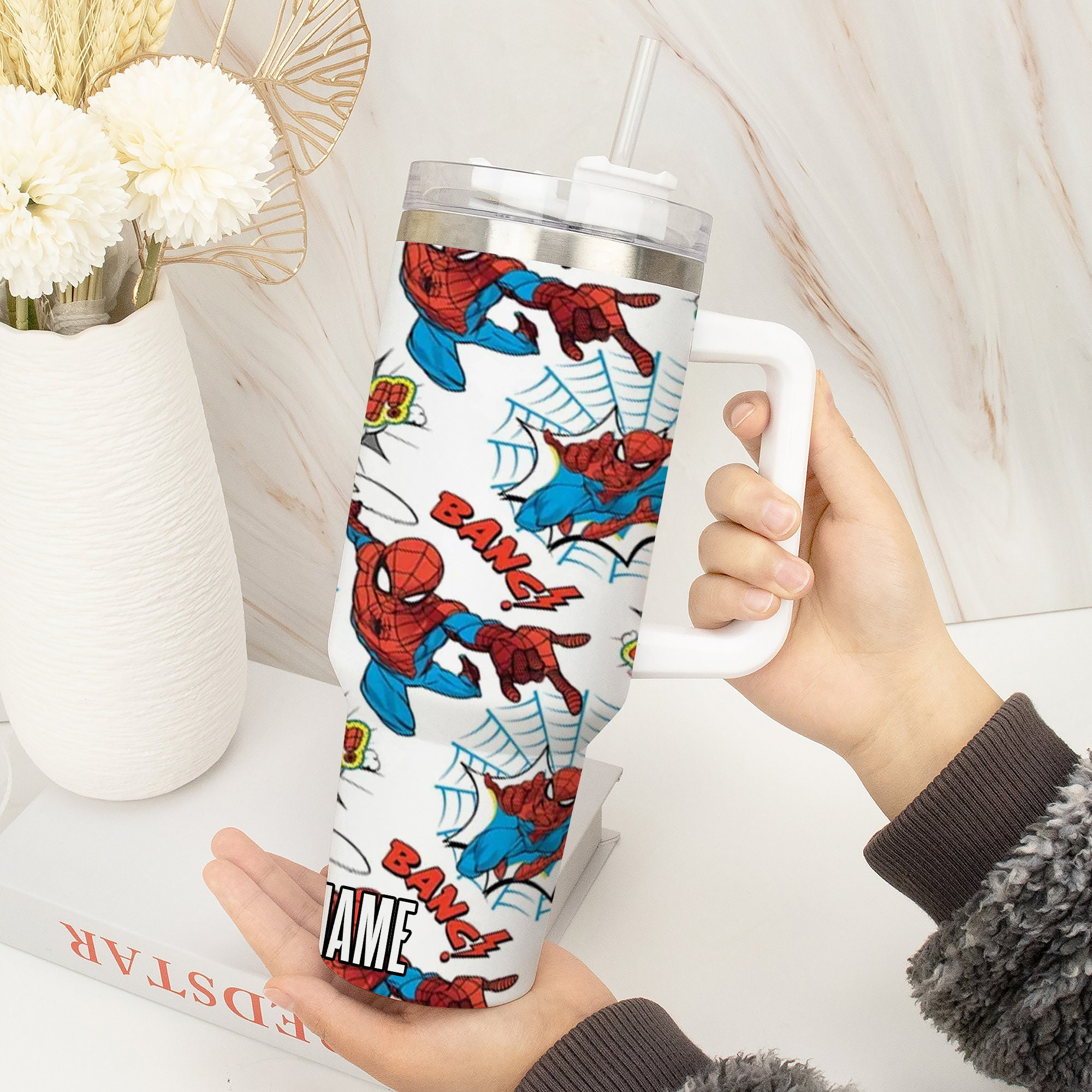 Spiderman Movies Custom Stanley Cup 40 oz 30 oz Tumbler With Handle