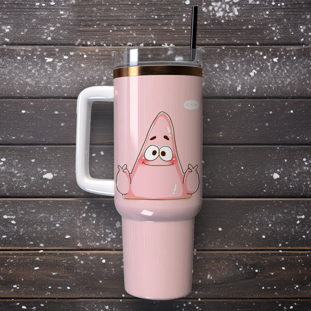 SpongeBob SquarePants Cartoon Custom Stanley Cup 40 oz 30 oz Tumbler With Handle