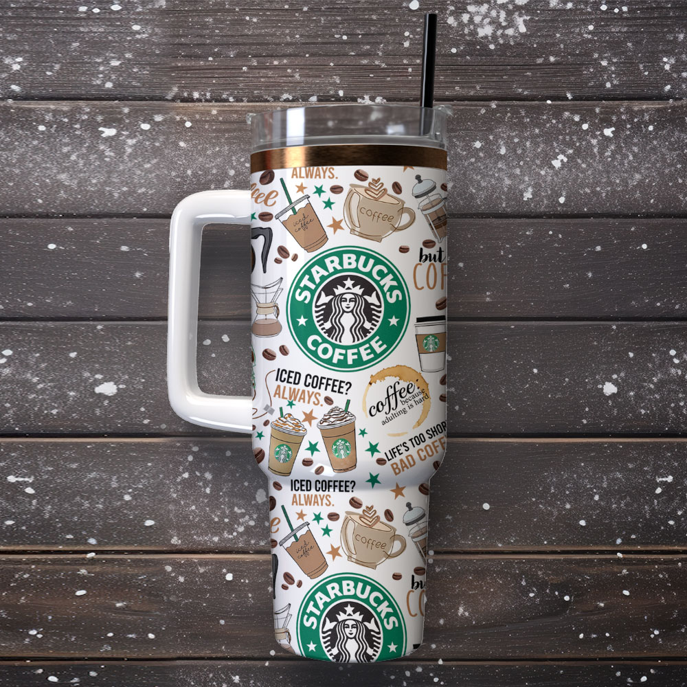 Starbuck Drink Custom Stanley Cup 40 oz 30 oz Tumbler With Handle