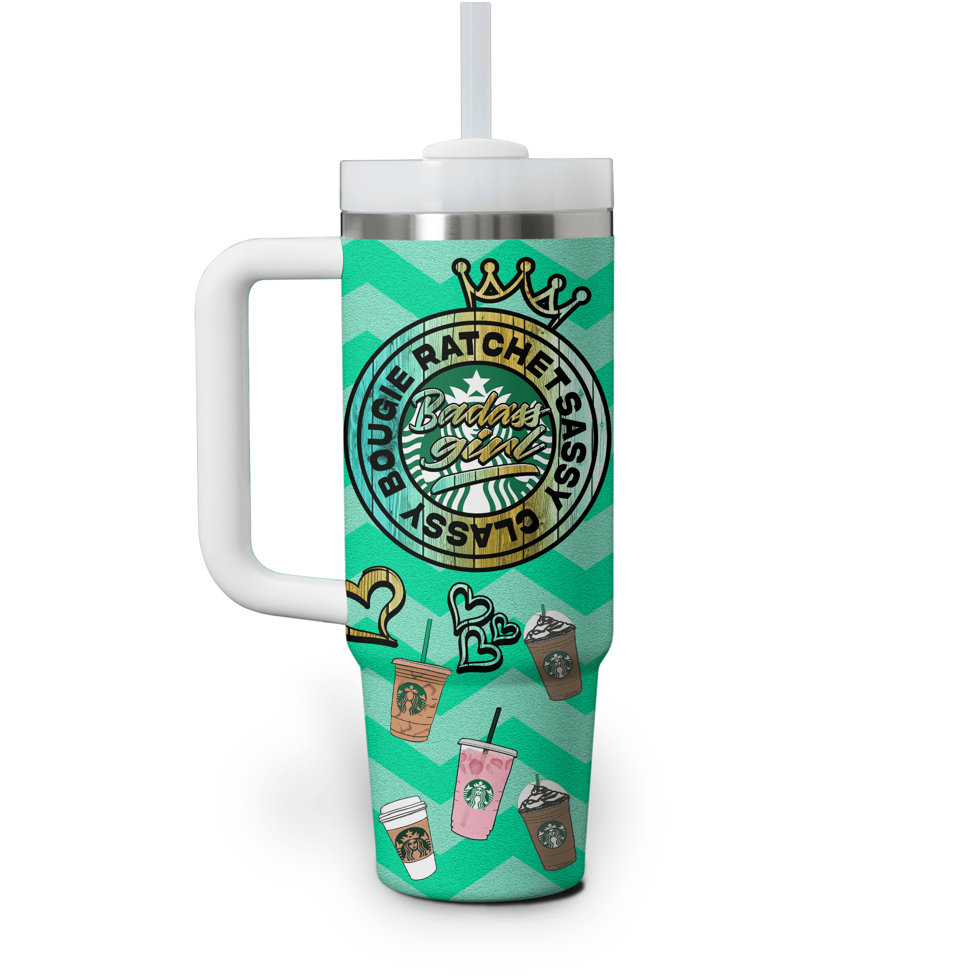 Starbucks Coffee Custom Stanley Cup 40 oz 30 oz Tumbler With Handle