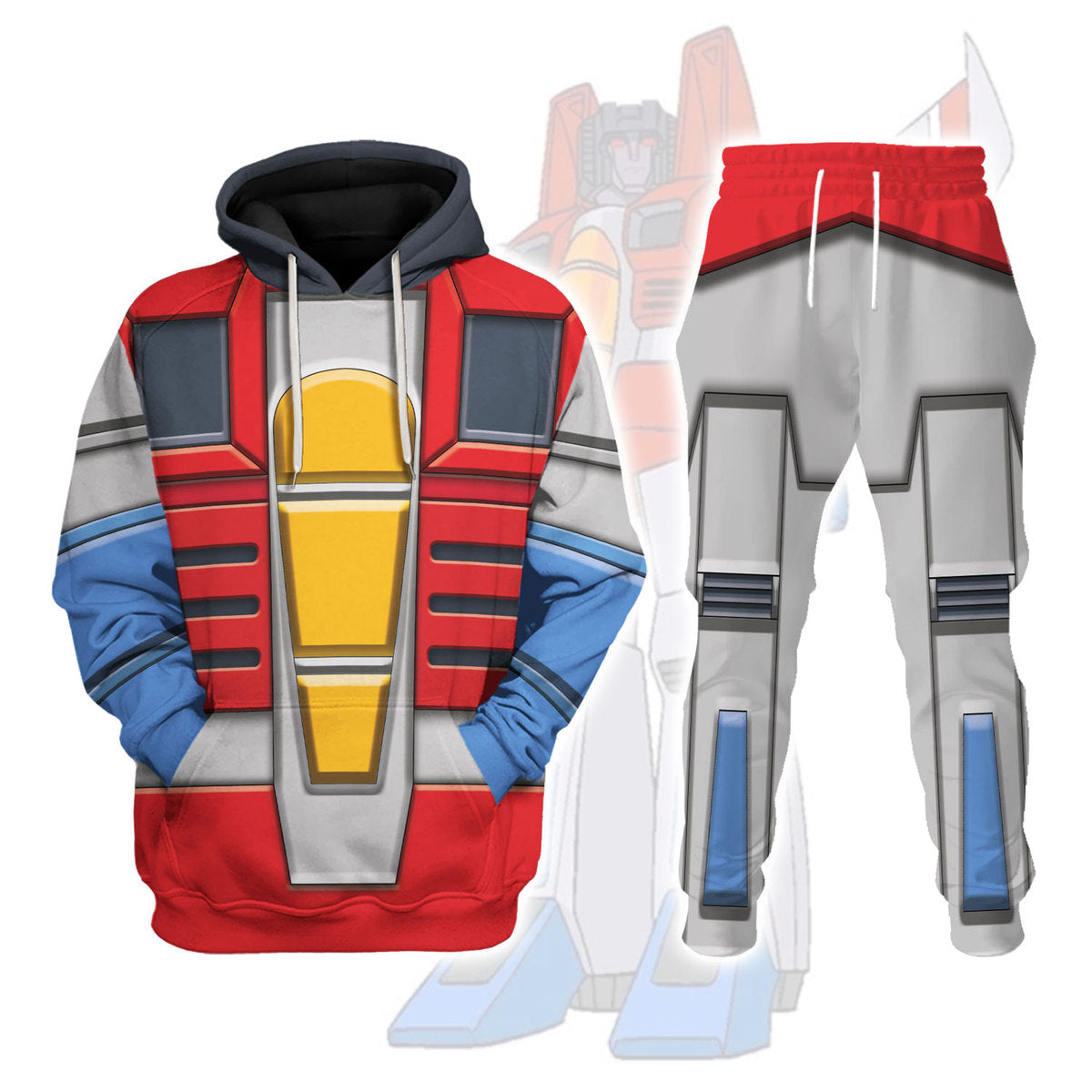 Starscream Costume Cosplay Hoodie Tracksuit - Stormmerch Exclusive