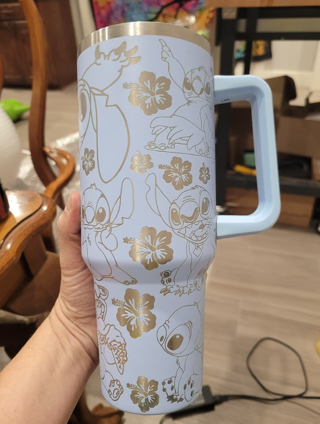 Stitch Cartoon Custom Stanley Cup 40 oz 30 oz Tumbler With Handle