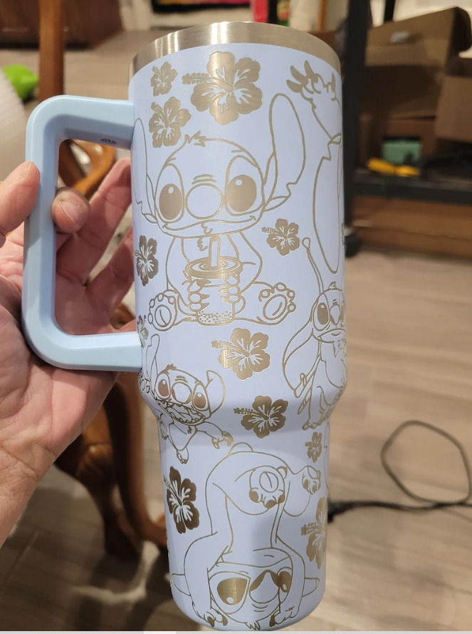 Stitch Cartoon Custom Stanley Cup 40 oz 30 oz Tumbler With Handle